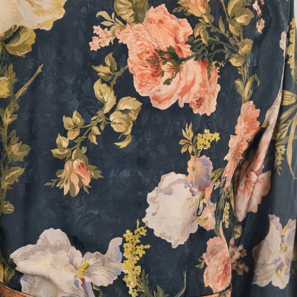 Ralph Lauren Blayke Floral-print Jacquard Silk Blend Dress, NWT - Picture 11 of 15